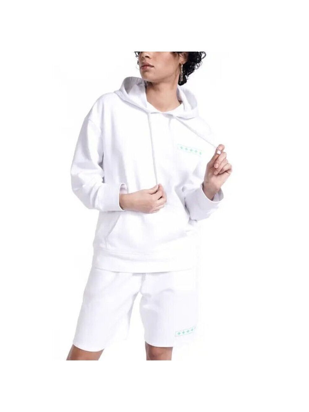 𝅺BP + Wildfang Bnwot Women White Hooded Sweater Sz 1x